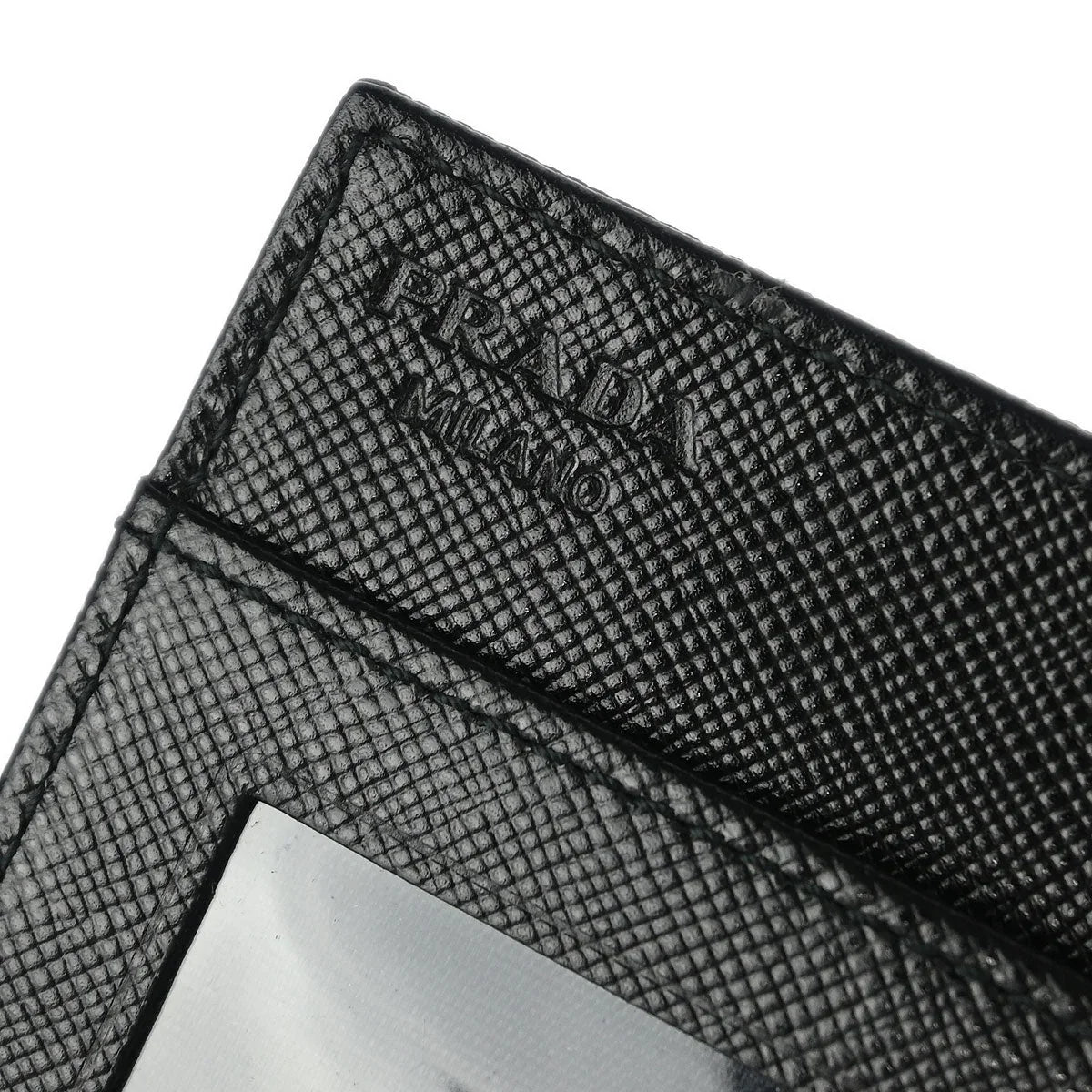 Prada Black Nylon Cardholder Small Good
