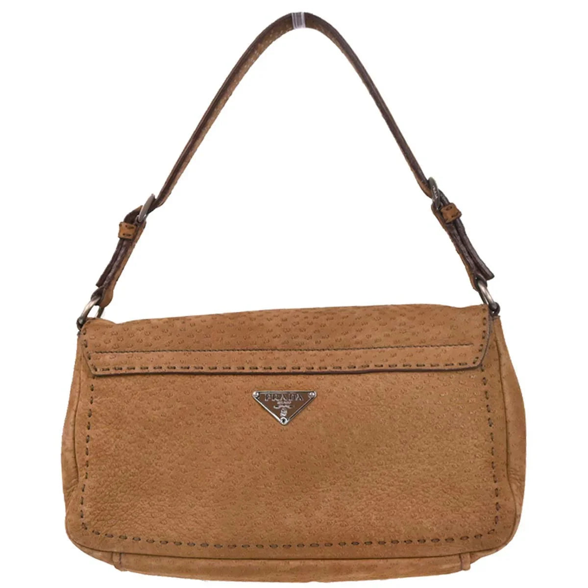 Prada Brown Suede Handbag