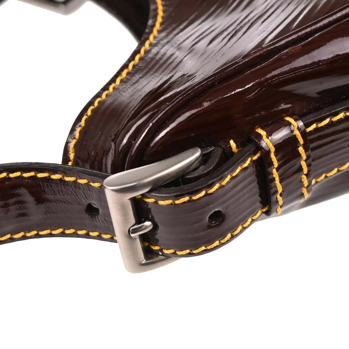 Prada Brown Patent Leather Handbag