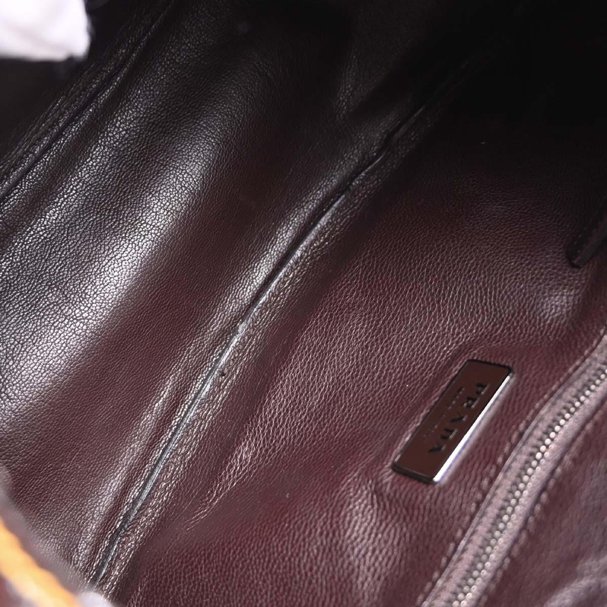 Prada Brown Patent Leather Handbag