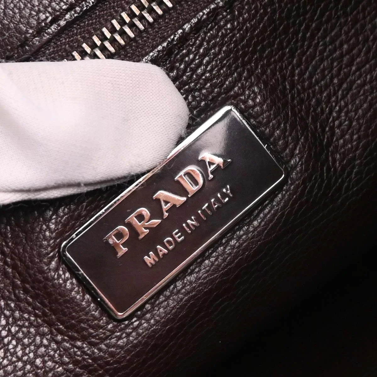 Prada Brown Patent Leather Handbag