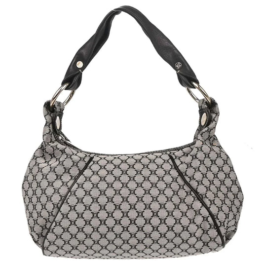 Celine Gray Canvas Macadam Handbag