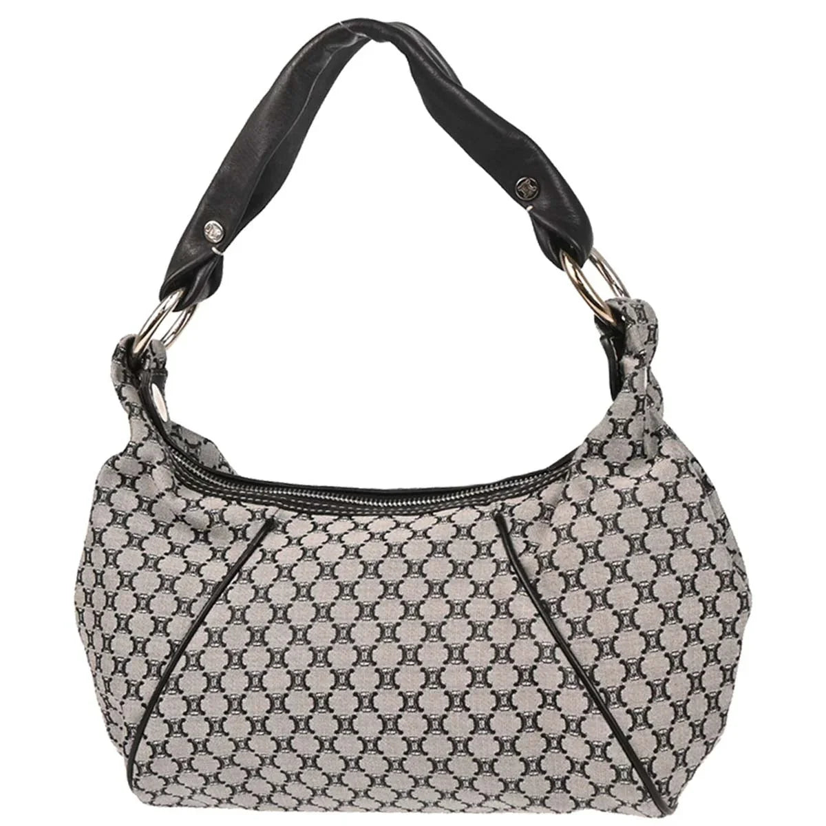 Celine Gray Canvas Macadam Handbag