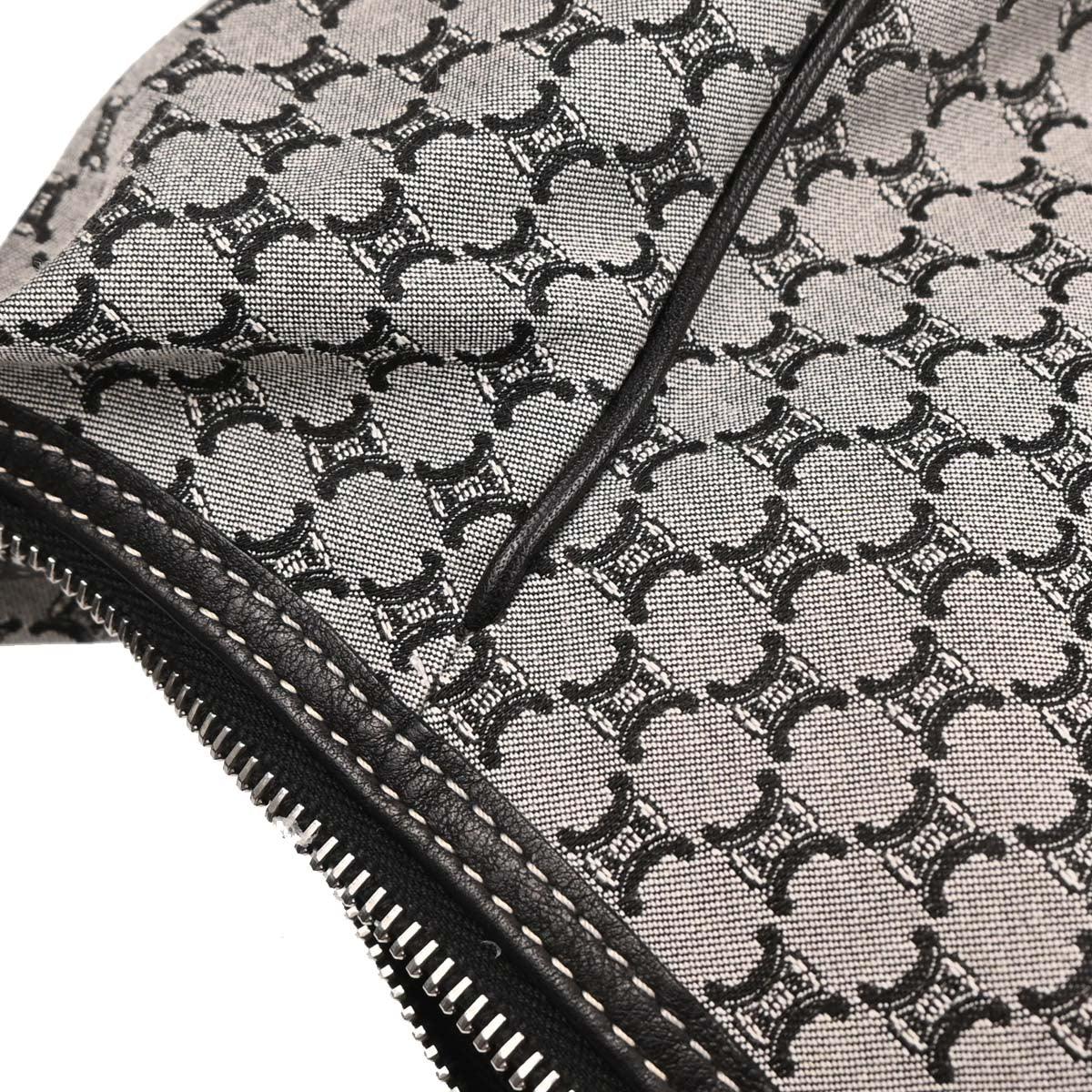 Celine Gray Canvas Macadam Handbag