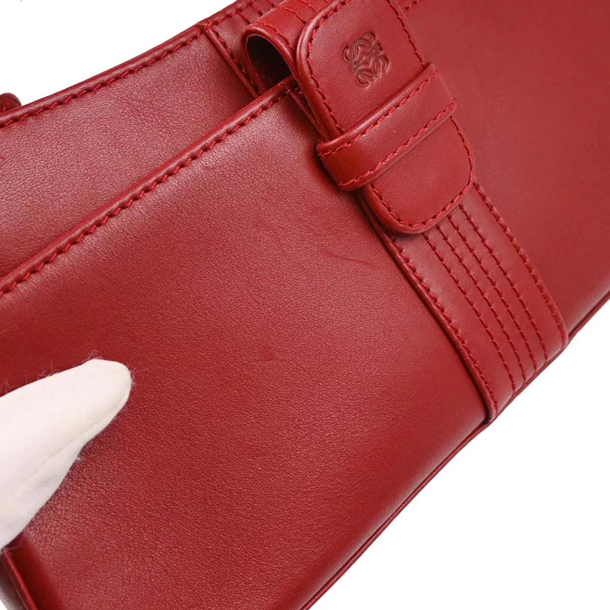 Loewe Red Leather Handbag