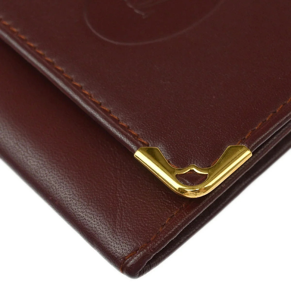 Cartier Coin Purse Wallet Bordeaux