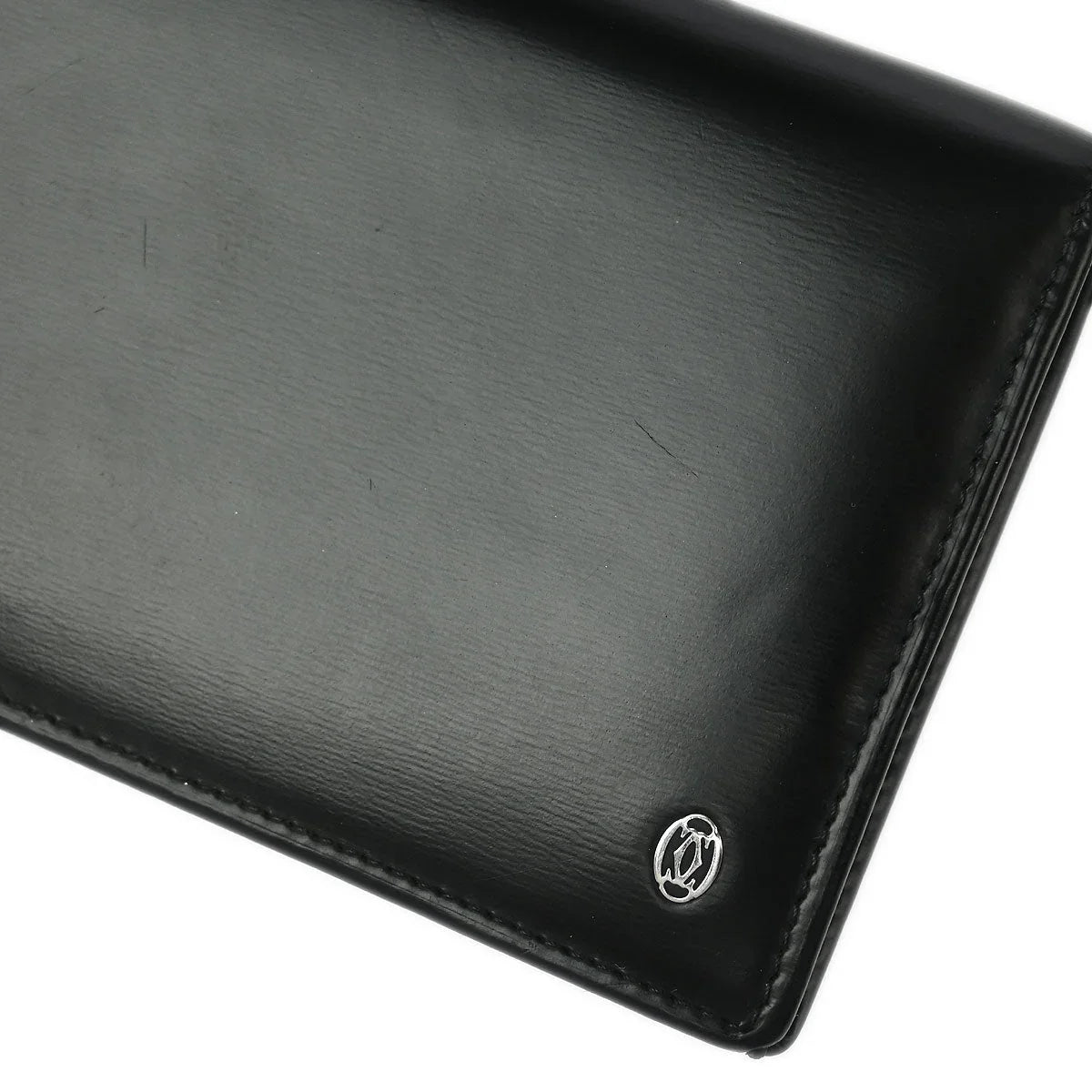 Cartier Bifold Pasha Wallet Black Leather