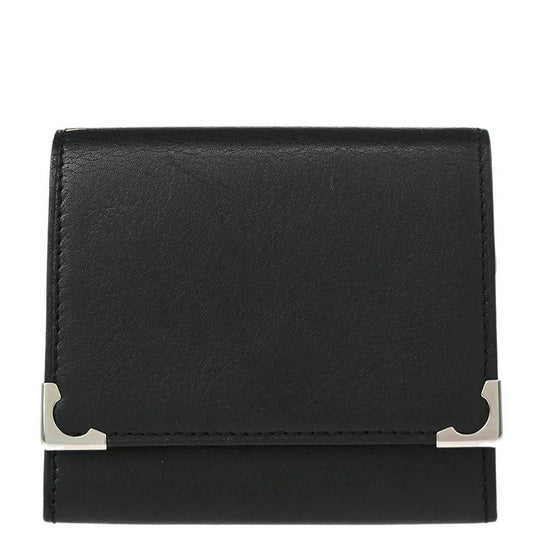 Cartier Black Leather Coin Purse Wallet