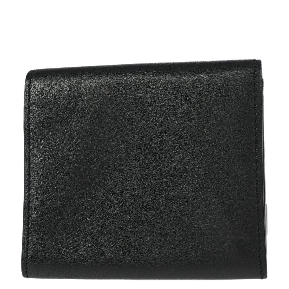 Cartier Black Leather Coin Purse Wallet
