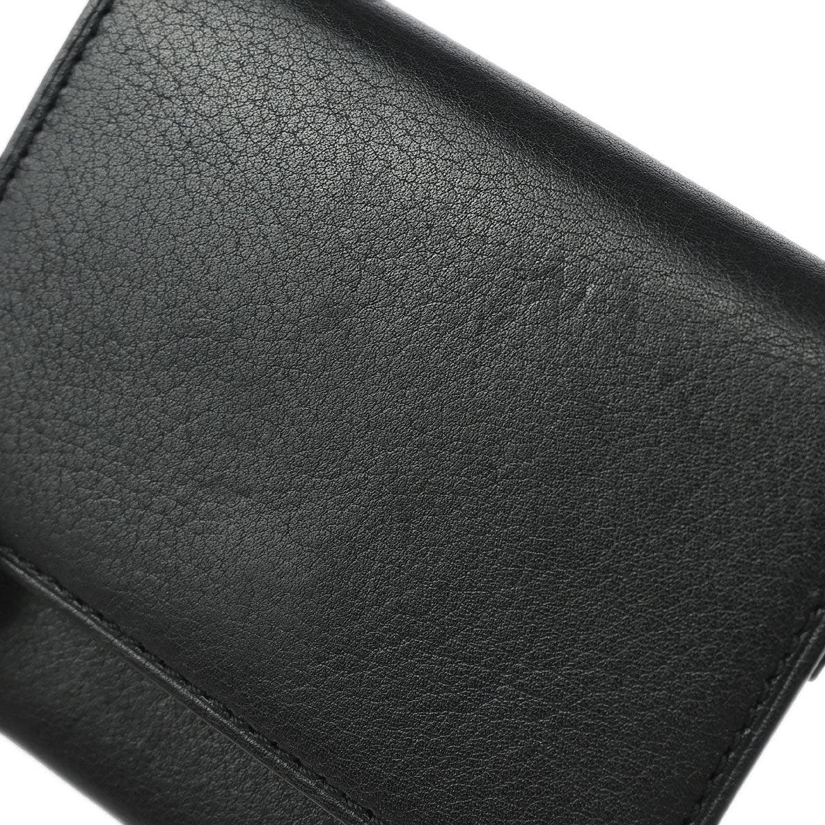 Cartier Black Leather Coin Purse Wallet