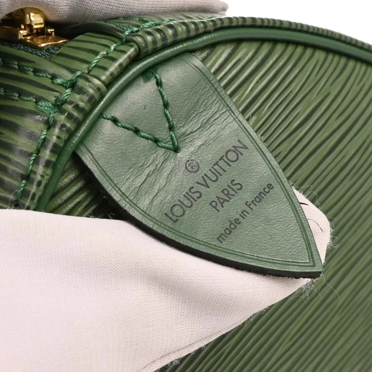 Louis Vuitton 1995 Green Epi Speedy 30 Handbag M43004