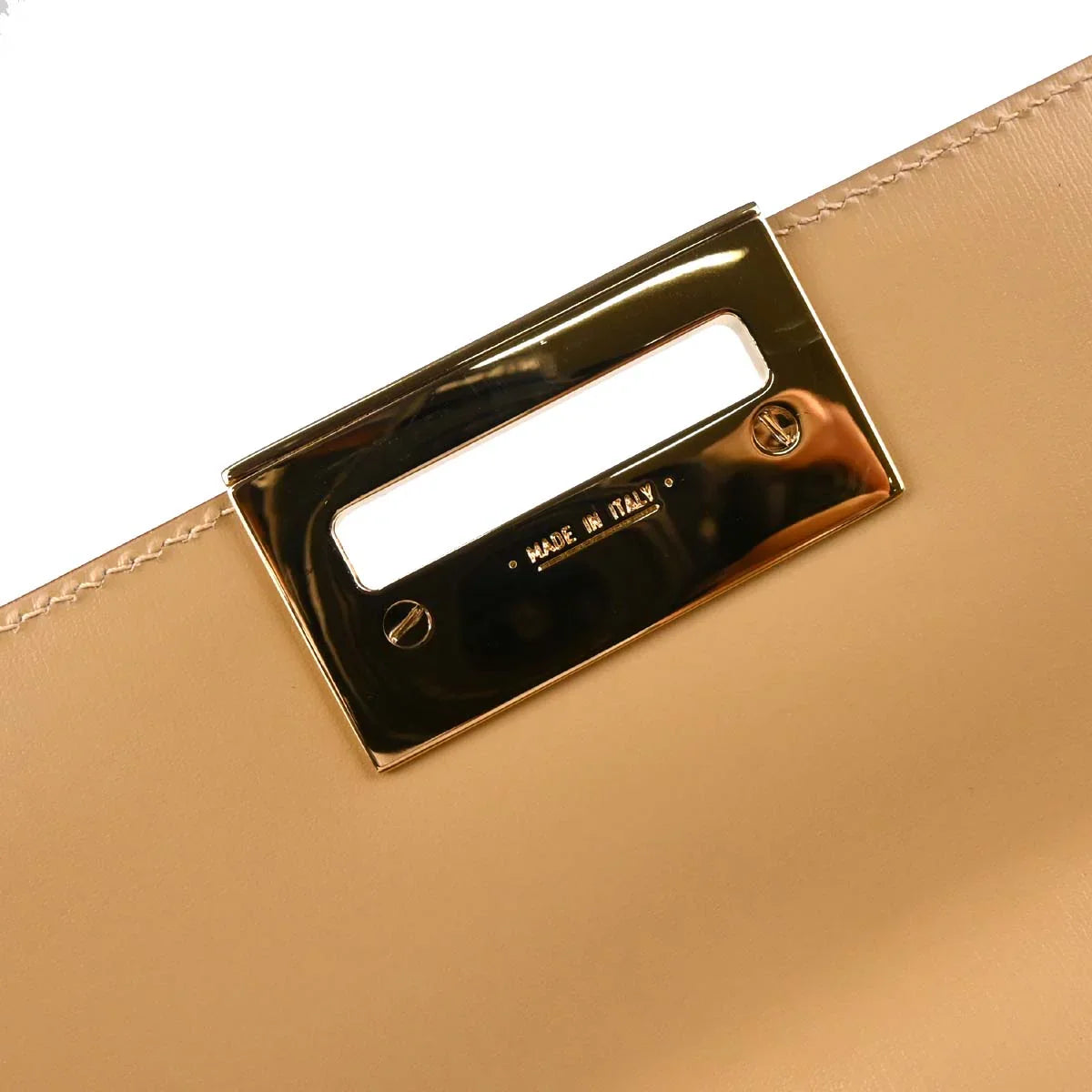 Salvatore Ferragamo Beige Leather Gancini 2way Shoulder Handbag