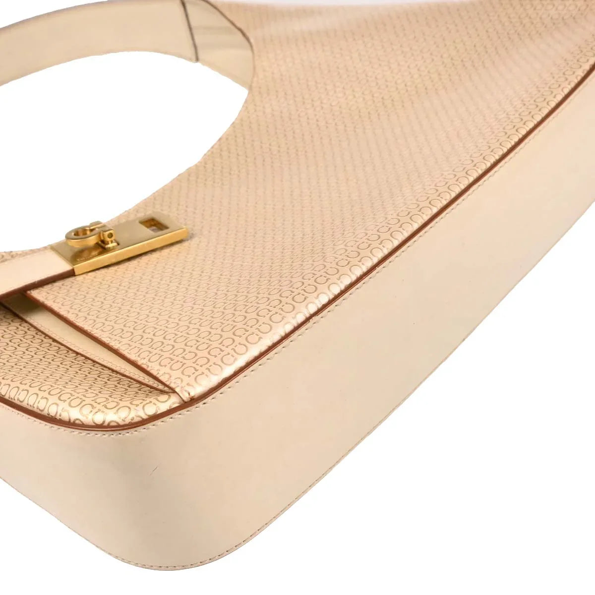 Salvatore Ferragamo Beige Leather Handbag
