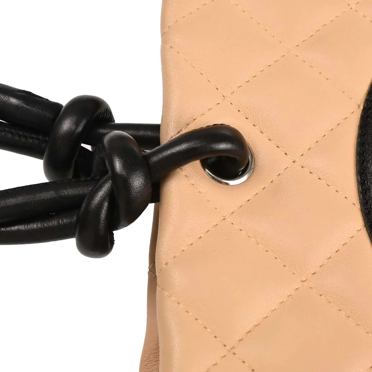 Chanel 2003-2004 Beige Calfskin Cambon Ligne Tote Handbag