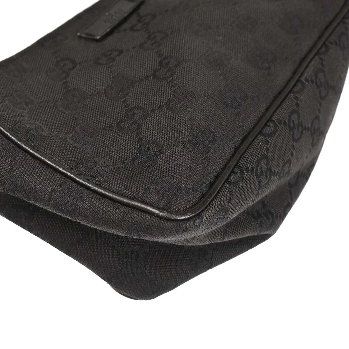 Gucci Black Canvas GG Handbag