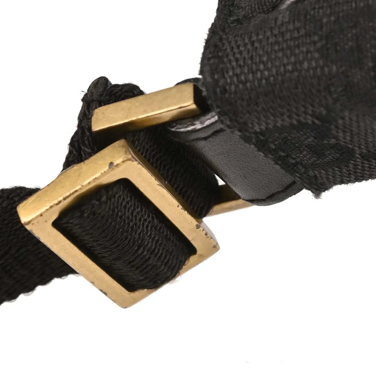 Gucci Black Canvas GG Handbag