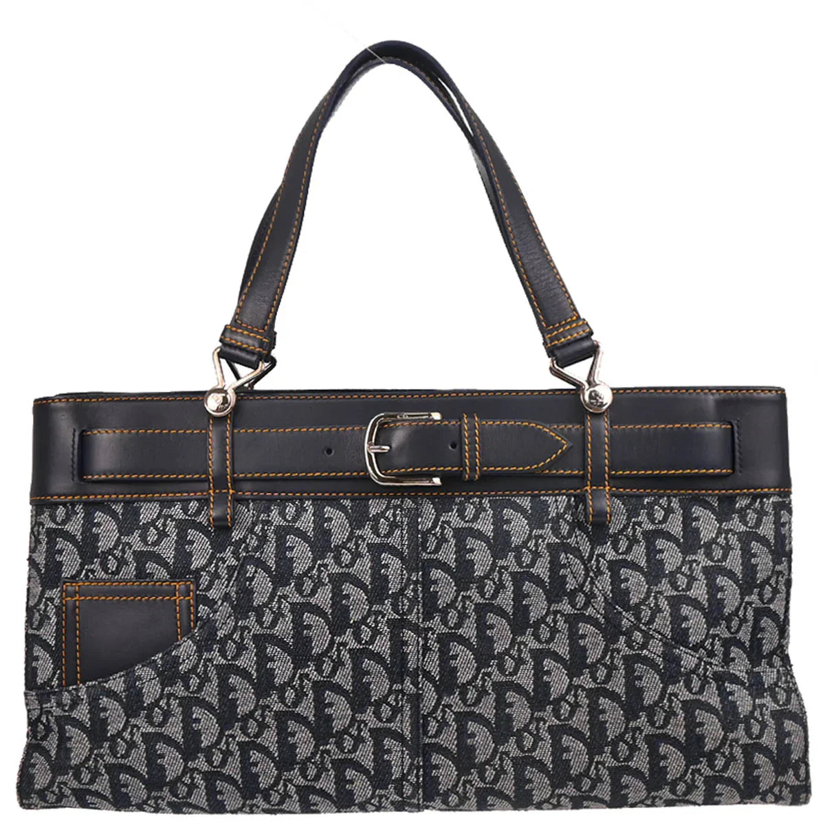 Christian Dior 2001 Navy Trotter Handbag