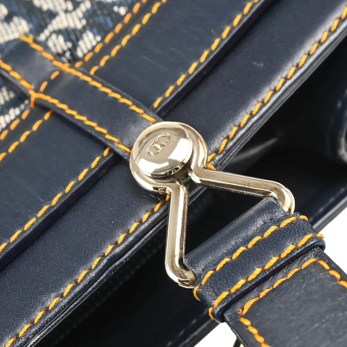 Christian Dior 2001 Navy Trotter Handbag