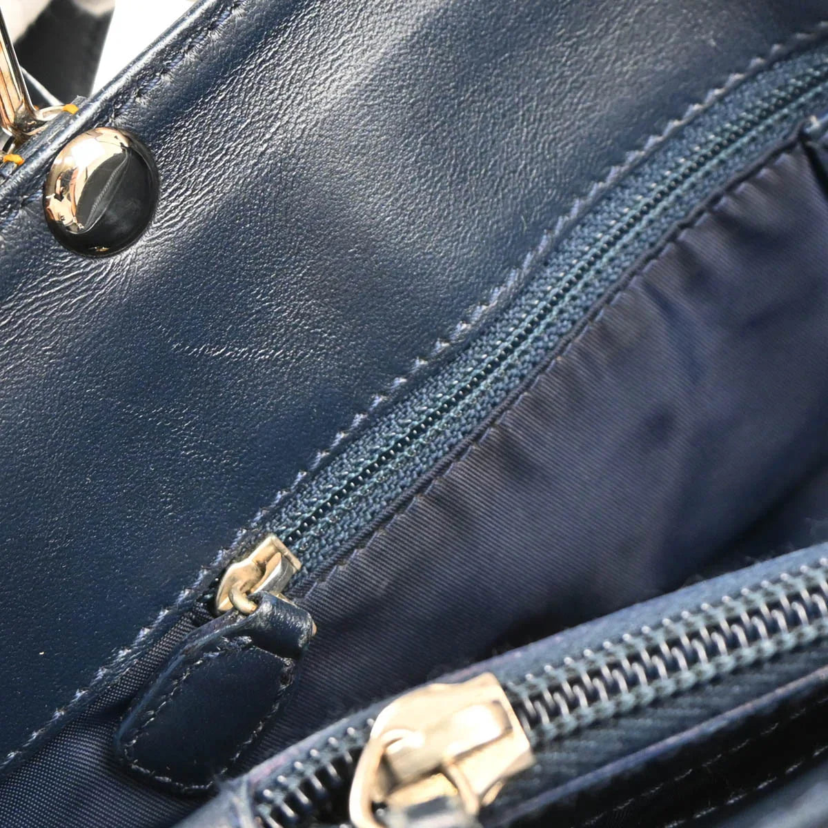 Christian Dior 2001 Navy Trotter Handbag