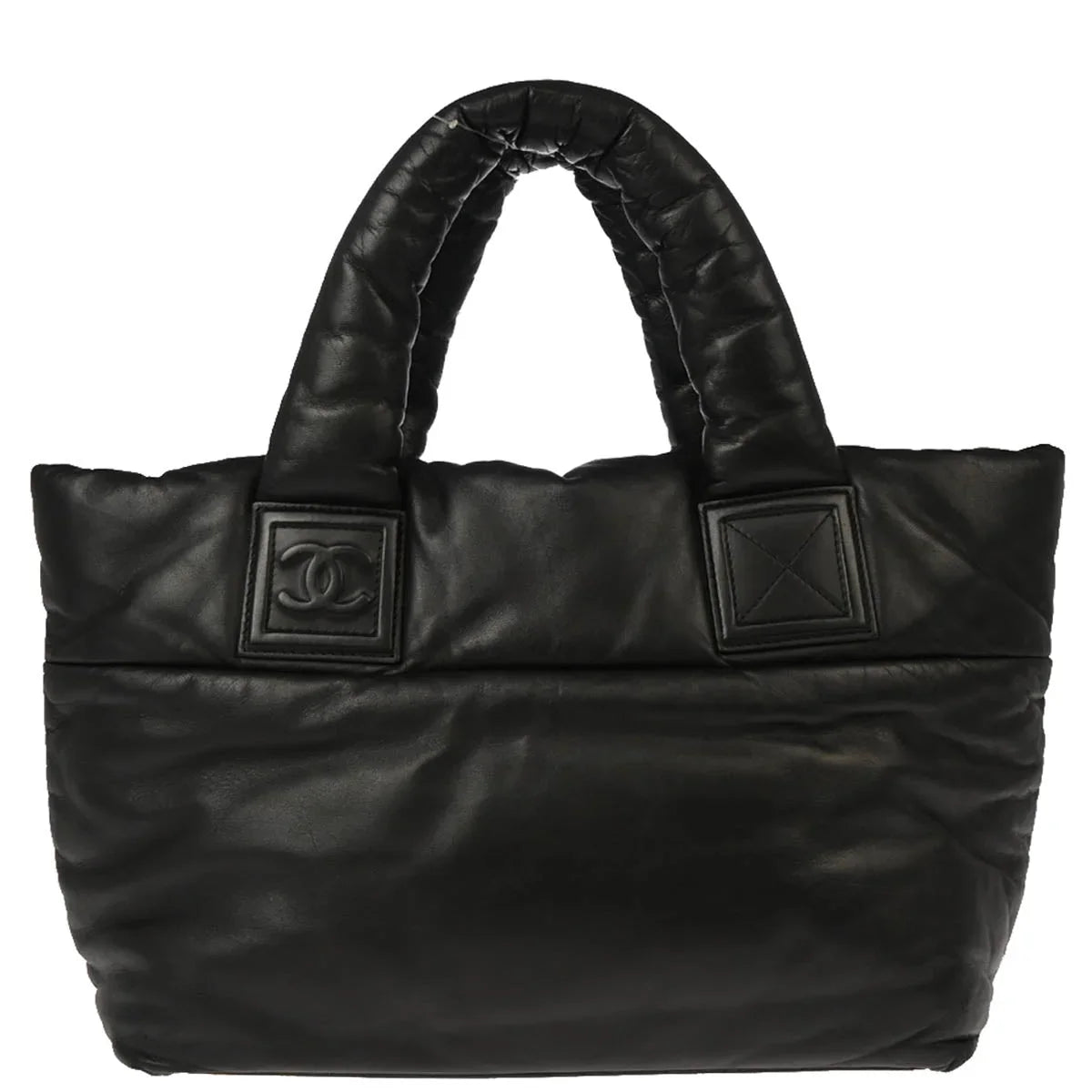 Chanel 2009-2010 Black Calfskin Coco Cocoon Tote Bag