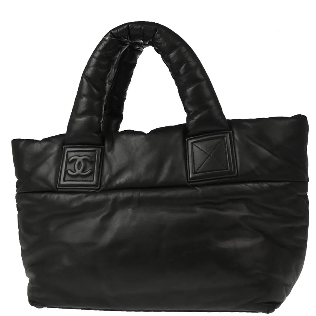 Chanel 2009-2010 Black Calfskin Coco Cocoon Tote Bag