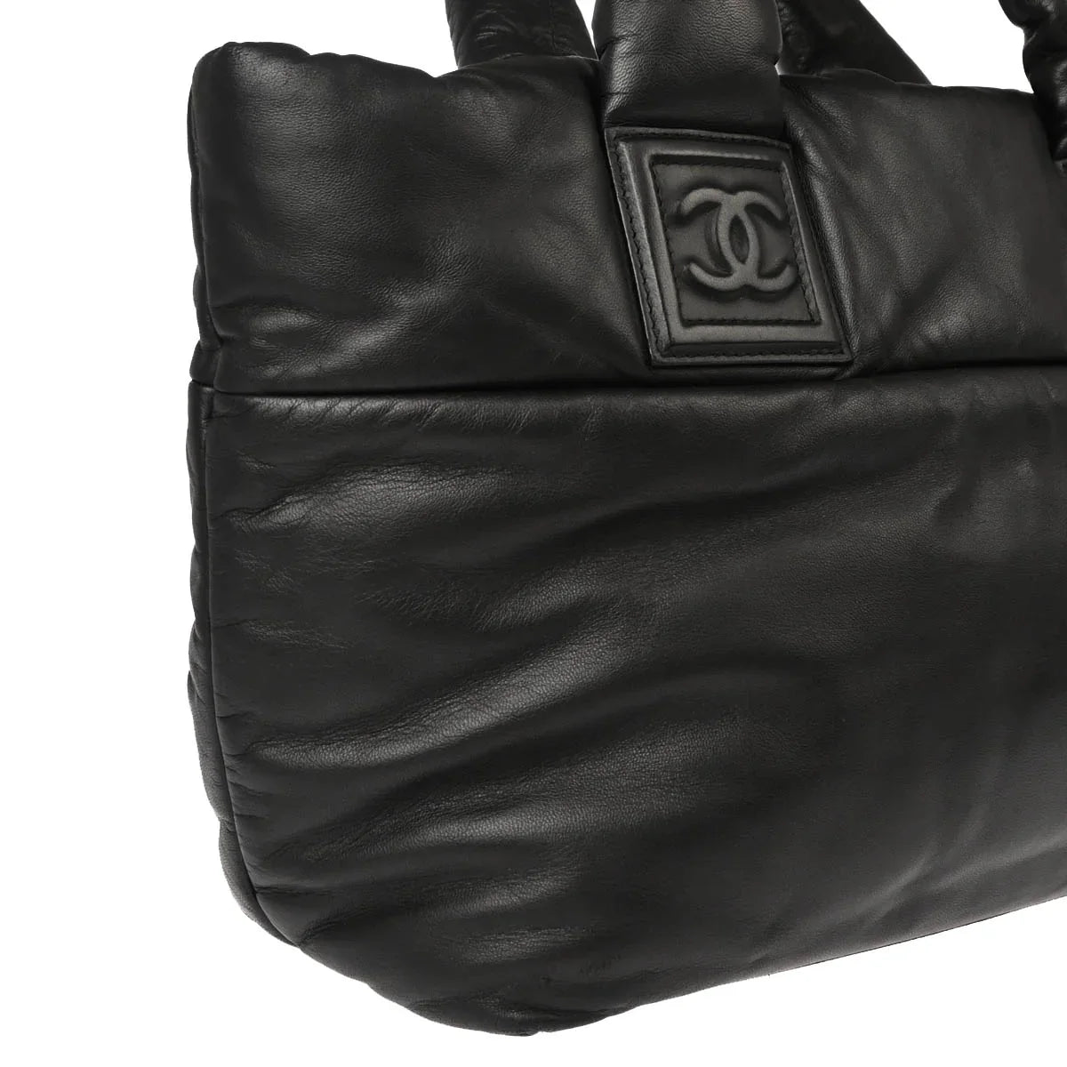 Chanel 2009-2010 Black Calfskin Coco Cocoon Tote Bag