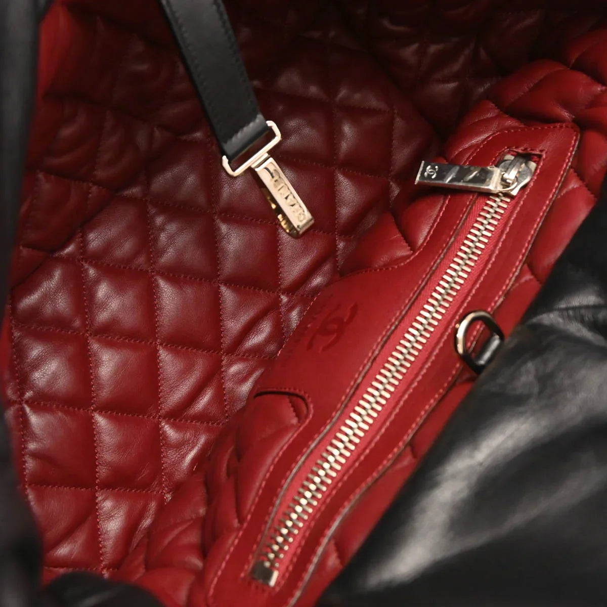 Chanel 2009-2010 Black Calfskin Coco Cocoon Tote Bag