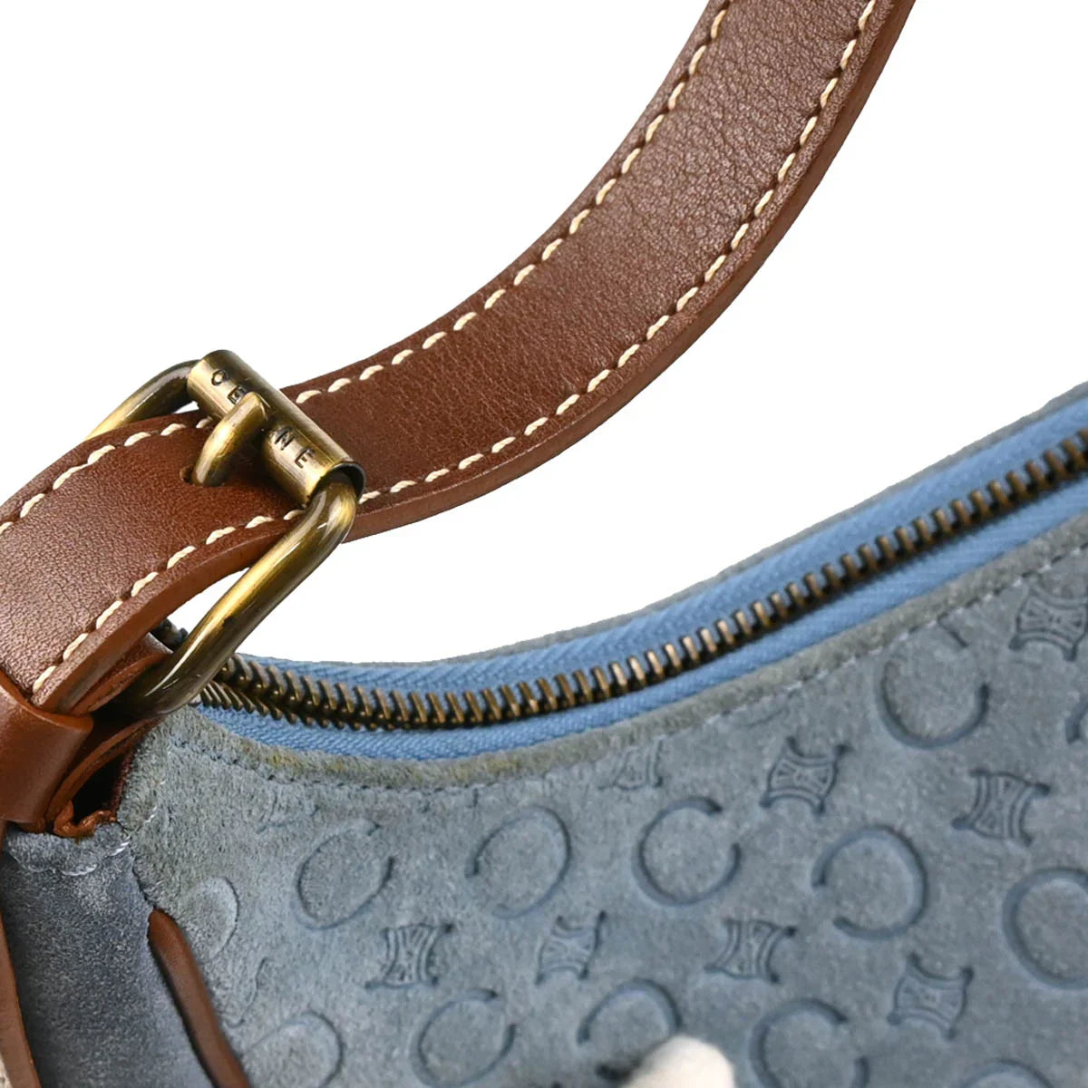 Celine Suede C Macadam Hobo Bag
