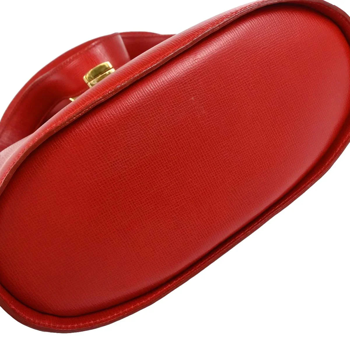 Christian Dior Red Leather Handbag