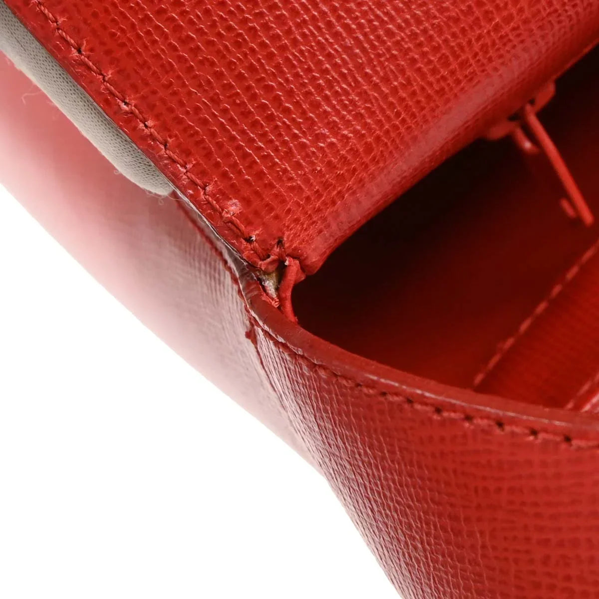 Christian Dior Red Leather Handbag