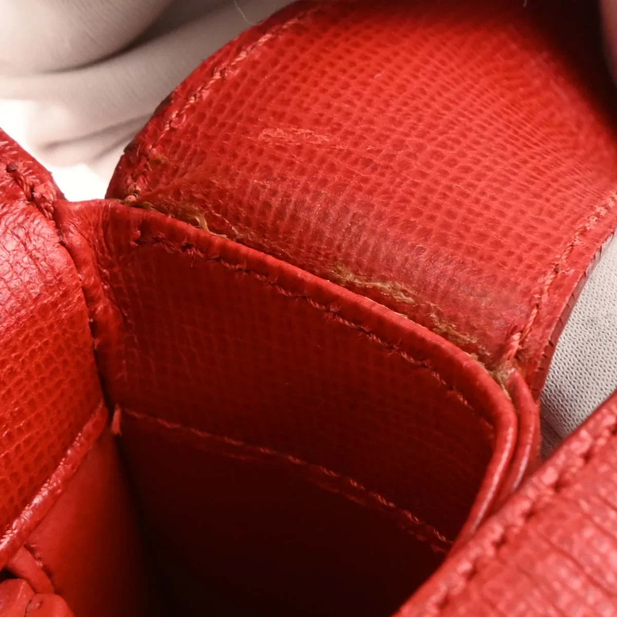 Christian Dior Red Leather Handbag