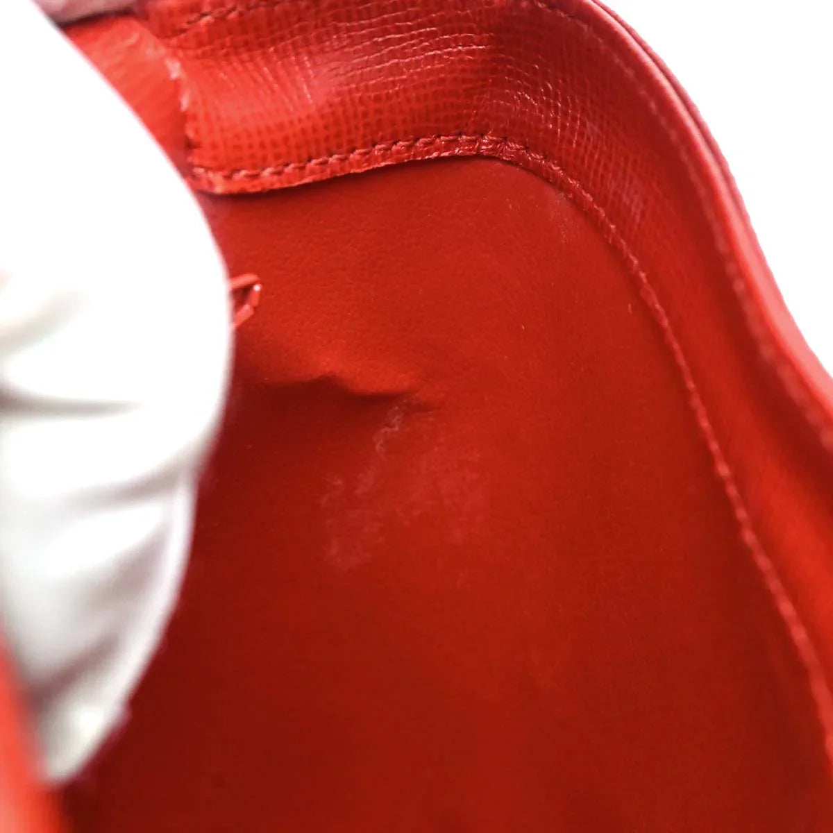 Christian Dior Red Leather Handbag