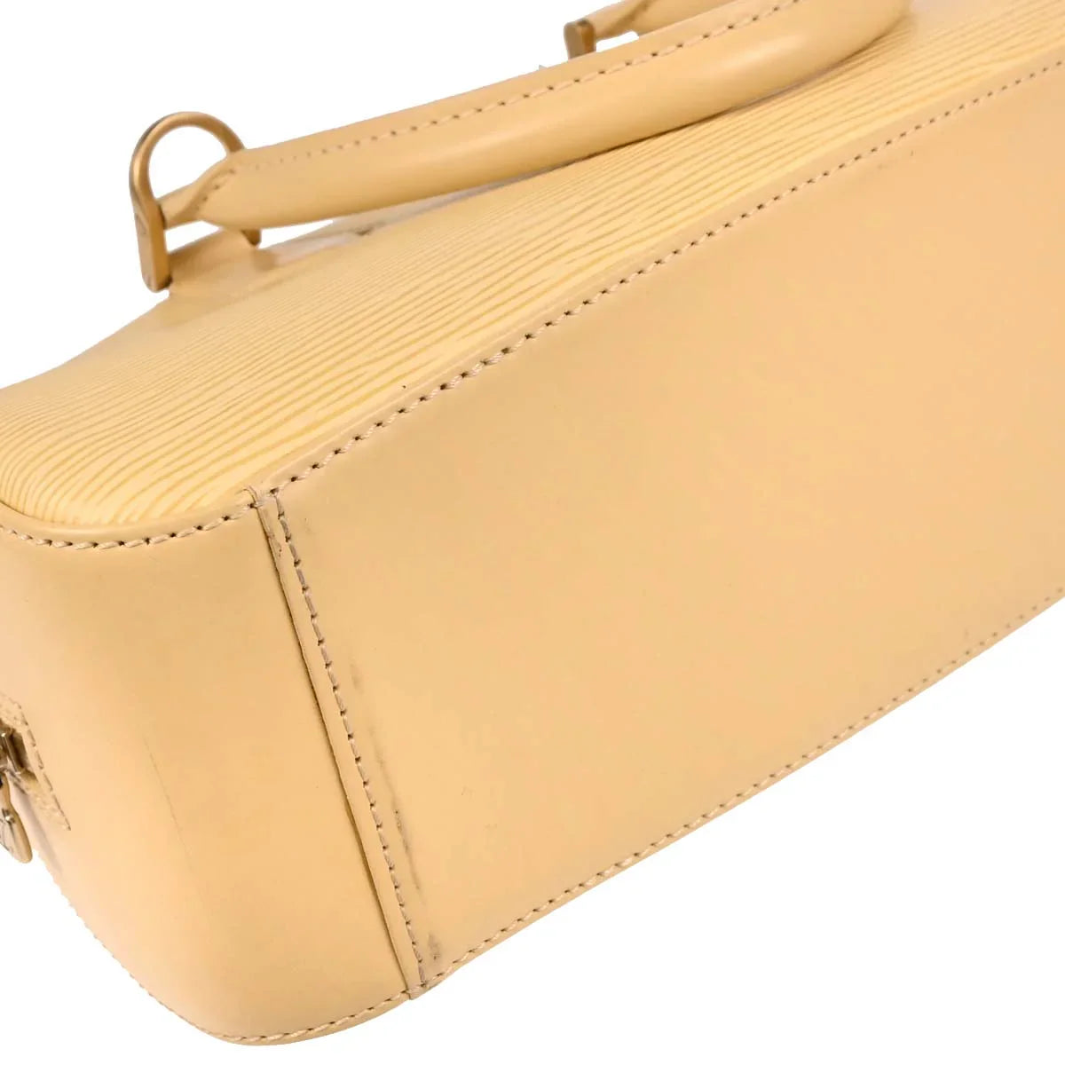 Louis Vuitton 2002 White Epi Jasmin Handbag M5208A