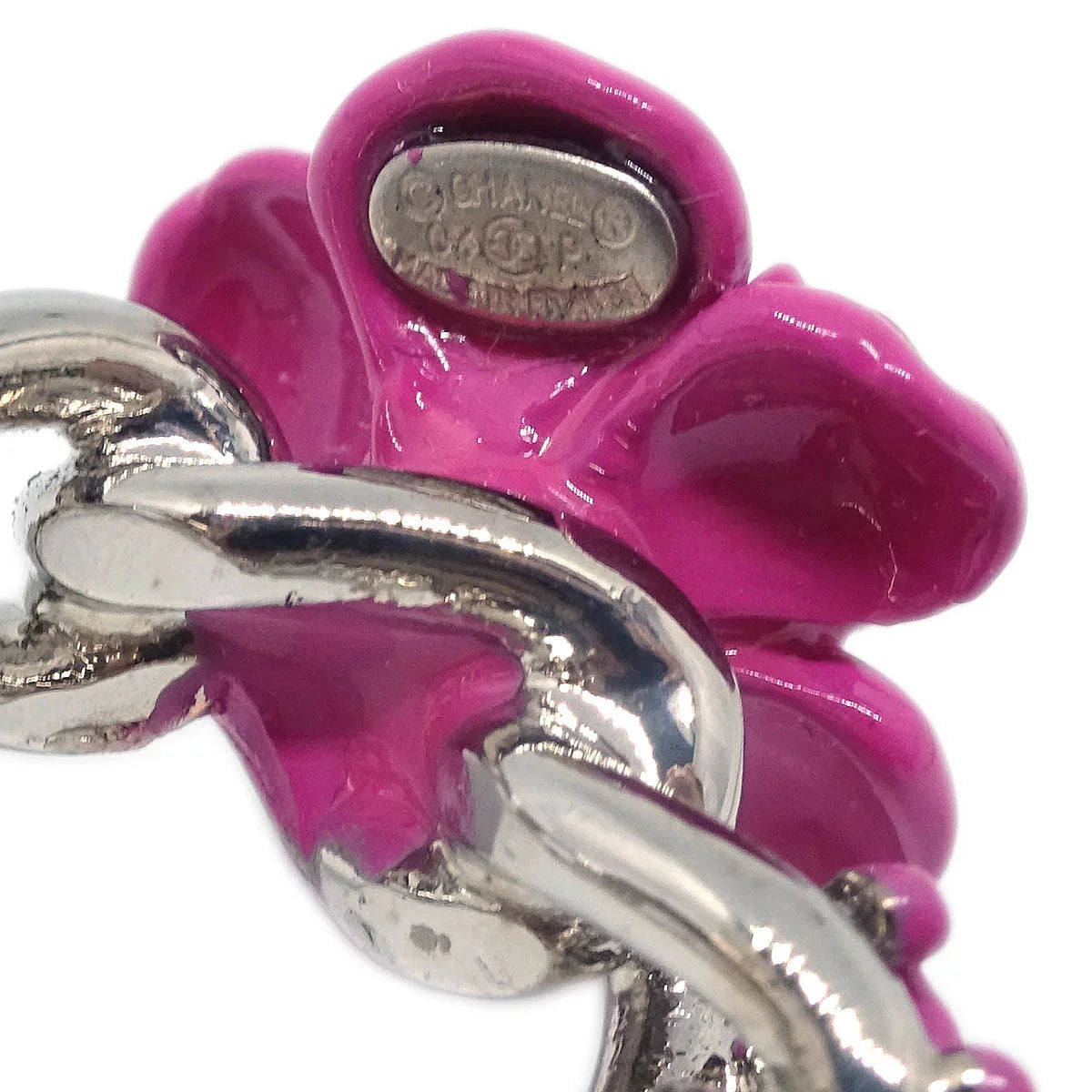 Chanel Ring Silver Camellia #53 04P