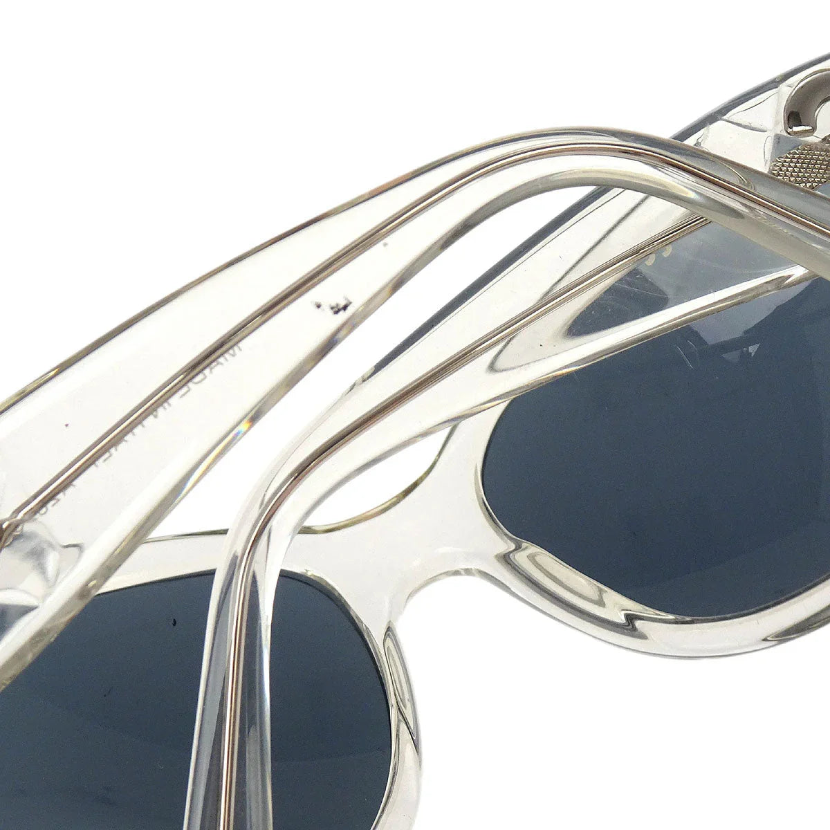 Chanel Sunglasses Eyewear Black Clear Small Good
