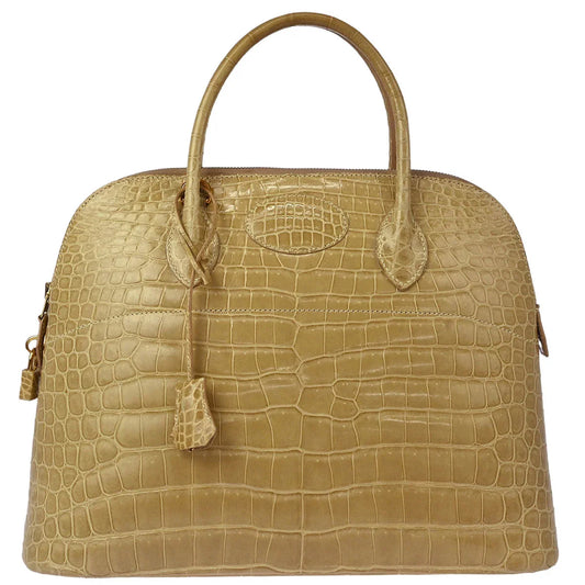 Hermes * Poussiere Porosus Bolide 35 Handbag