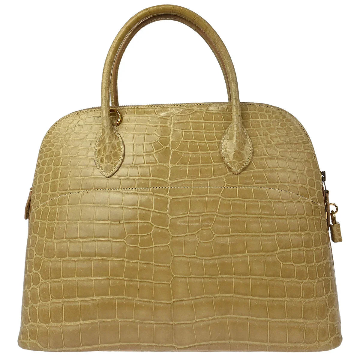Hermes * Poussiere Porosus Bolide 35 Handbag