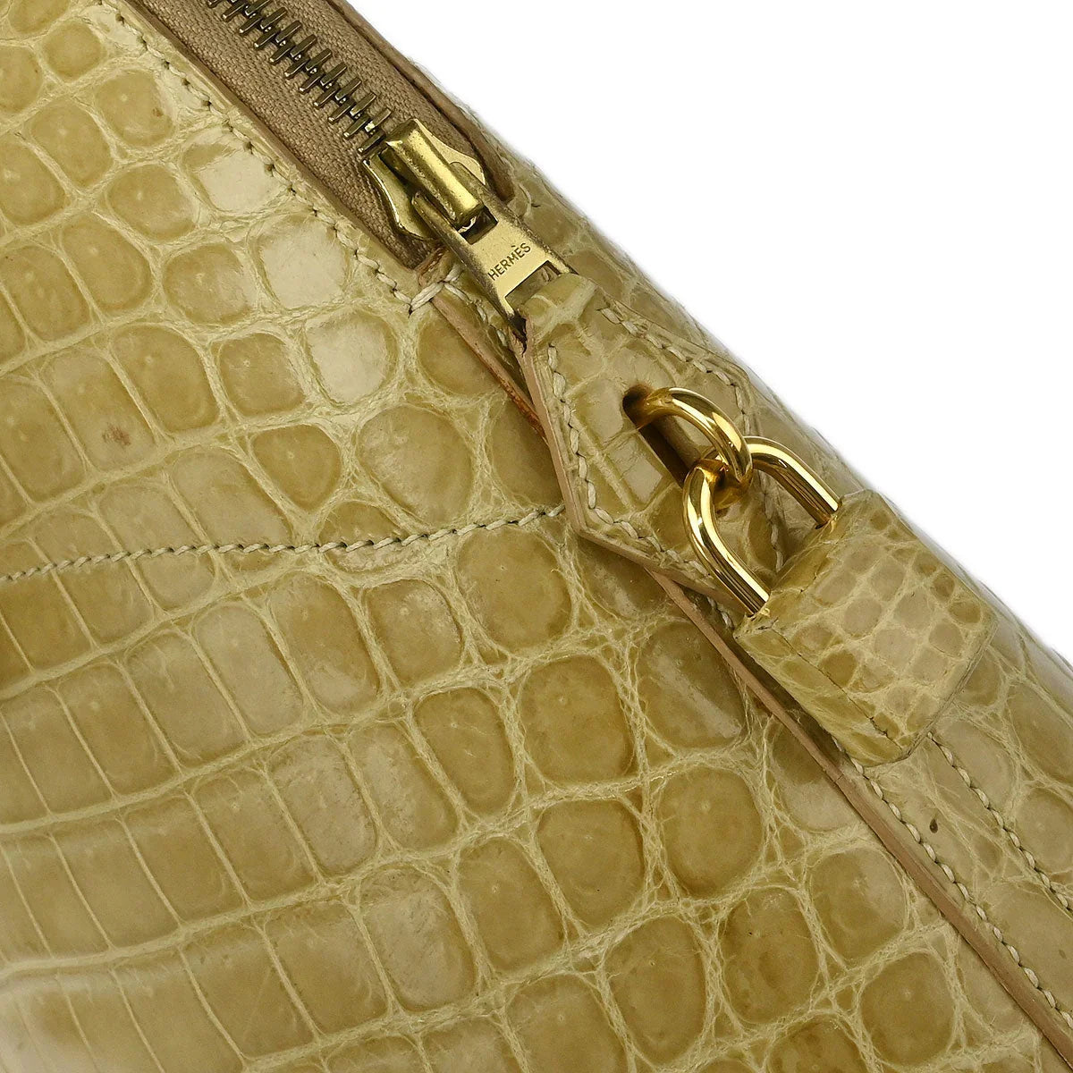 Hermes * Poussiere Porosus Bolide 35 Handbag