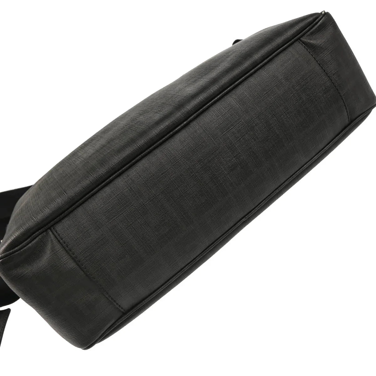 Fendi 2007 Black Zucca Messenger Bag