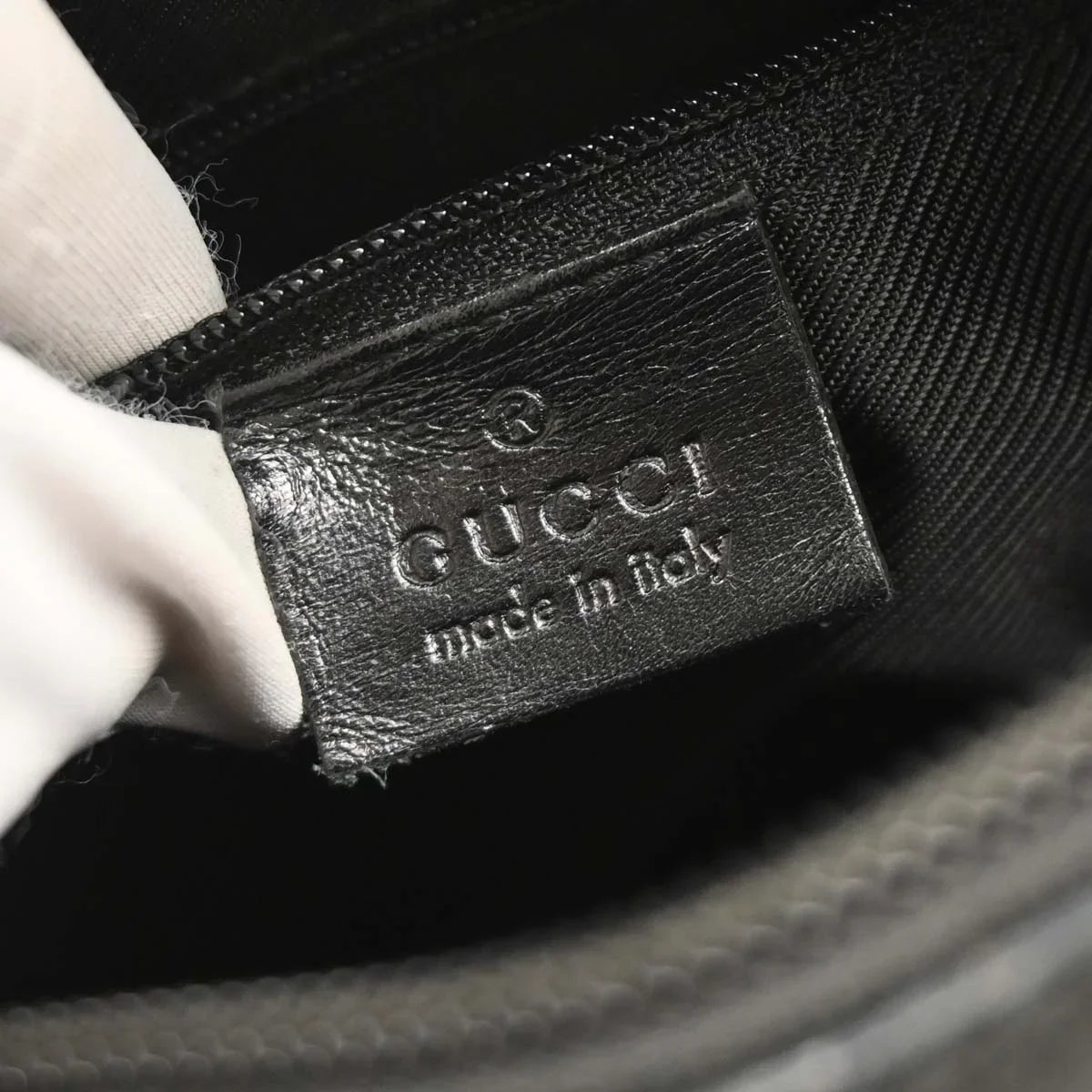 Gucci Black GG Hobo Handbag