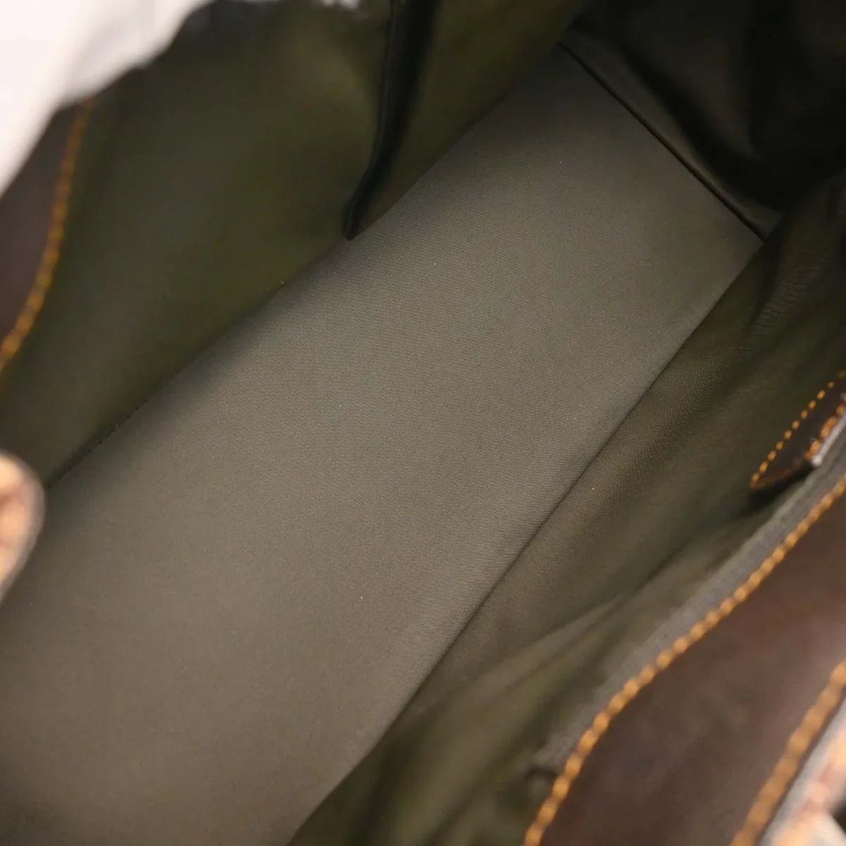 Christian Dior Brown Canvas Trotter Handbag