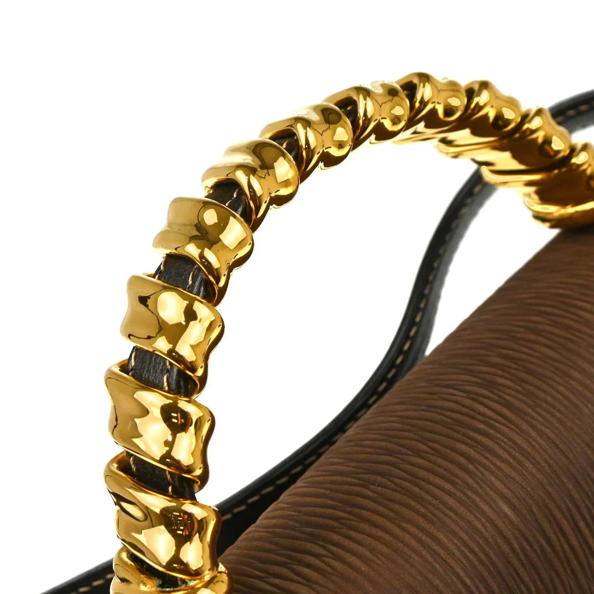 Loewe Black Brown Leather Velazquez 2way Shoulder Handbag