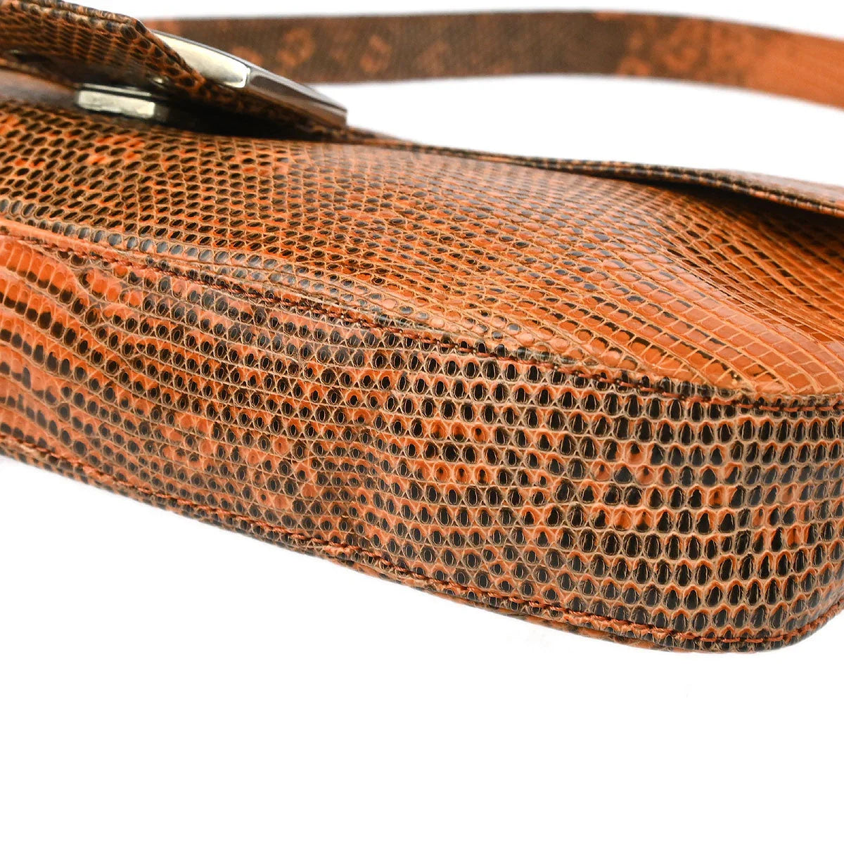 Fendi * 1999 Lizard Baguette Handbag