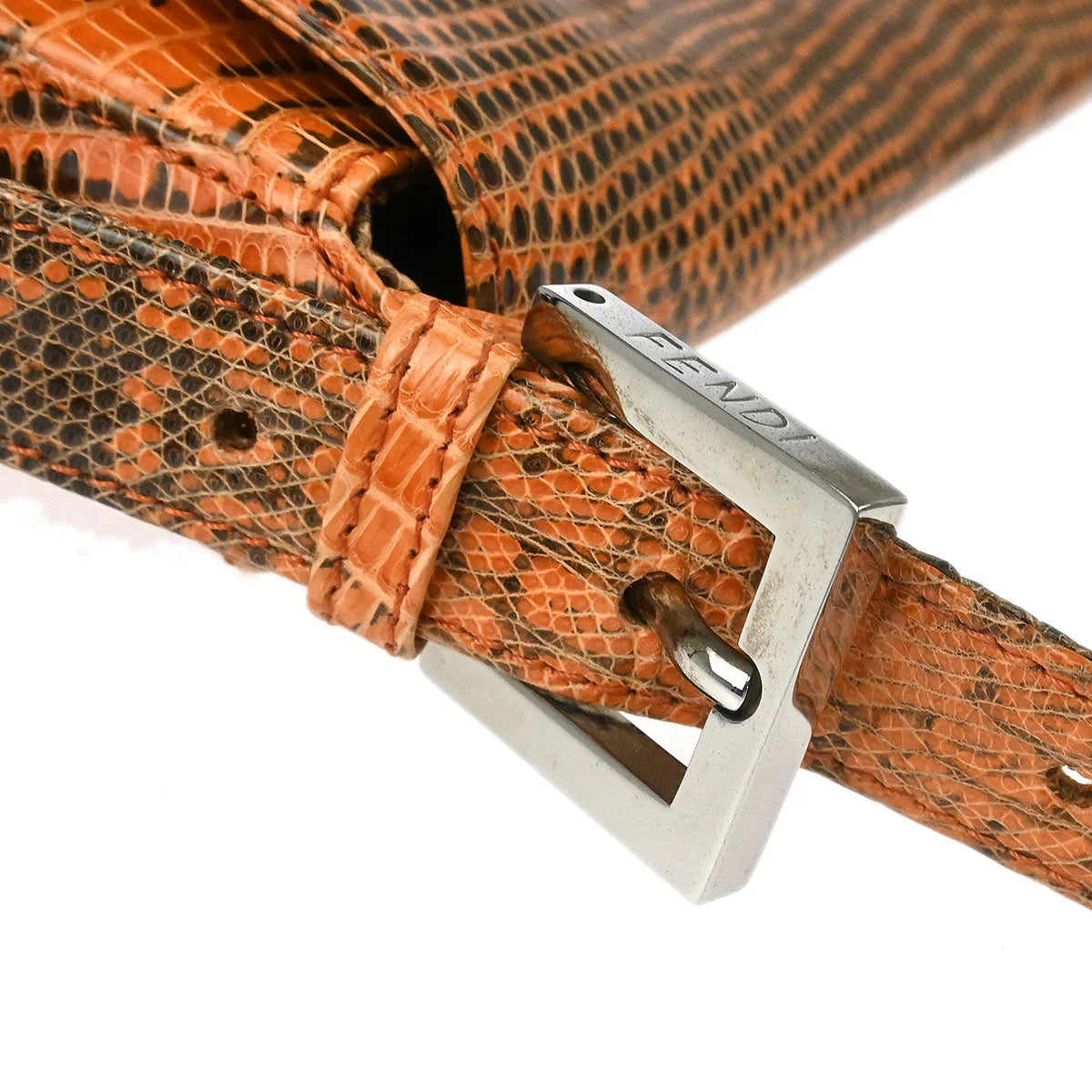 Fendi * 1999 Lizard Baguette Handbag