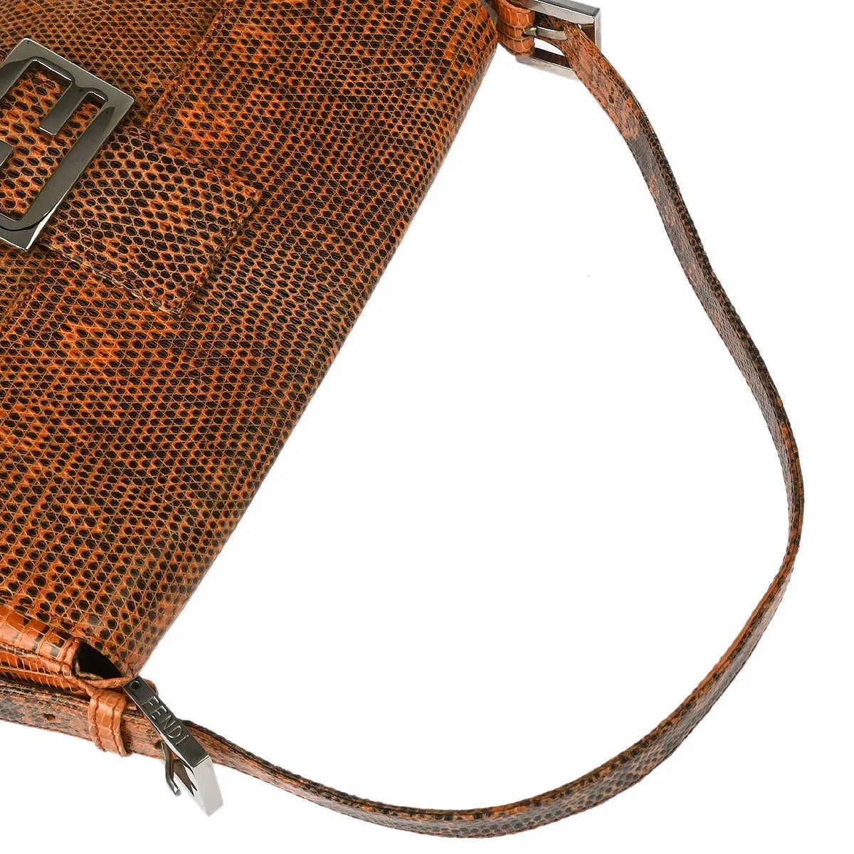 Fendi * 1999 Lizard Baguette Handbag