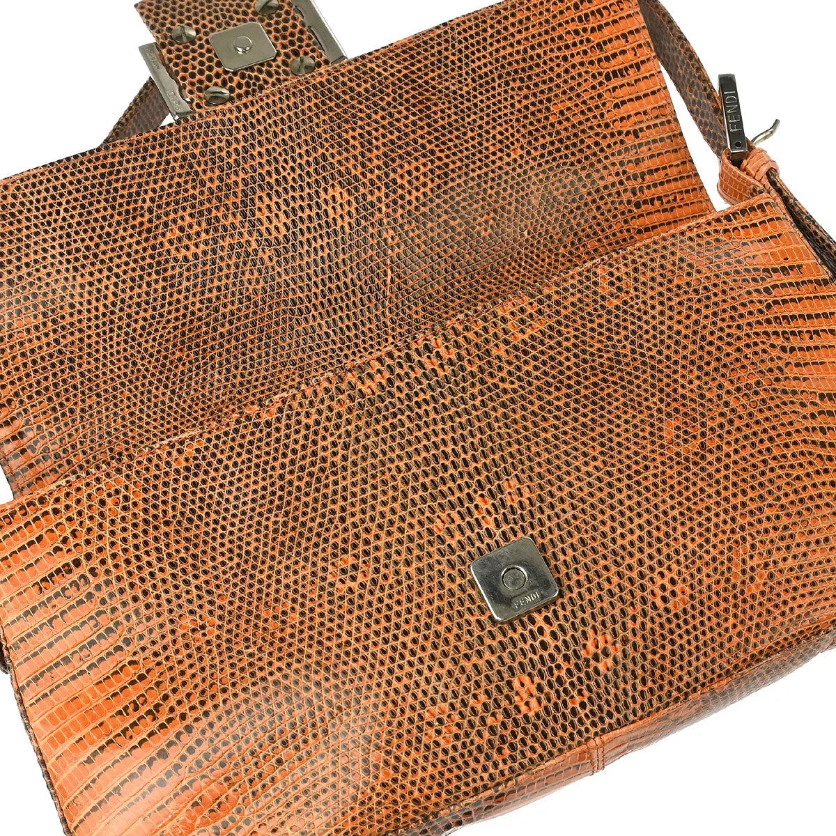 Fendi * 1999 Lizard Baguette Handbag