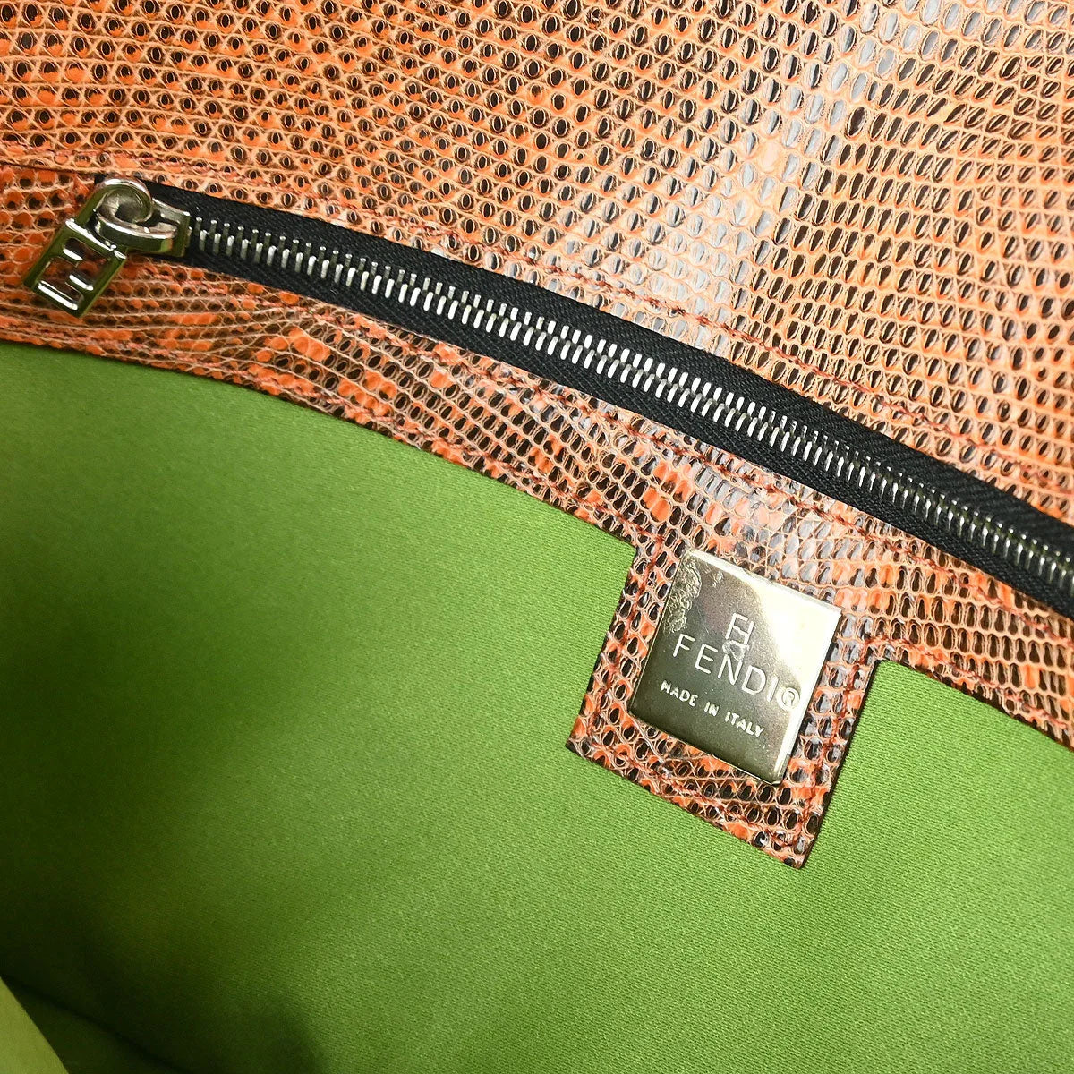 Fendi * 1999 Lizard Baguette Handbag