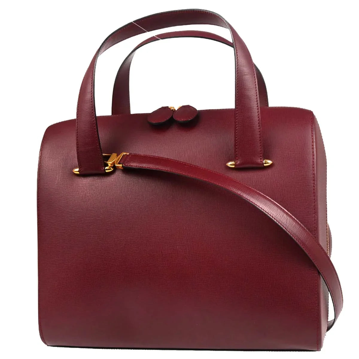 Cartier Bordeaux Leather Must de Cartier 2way Shoulder Handbag