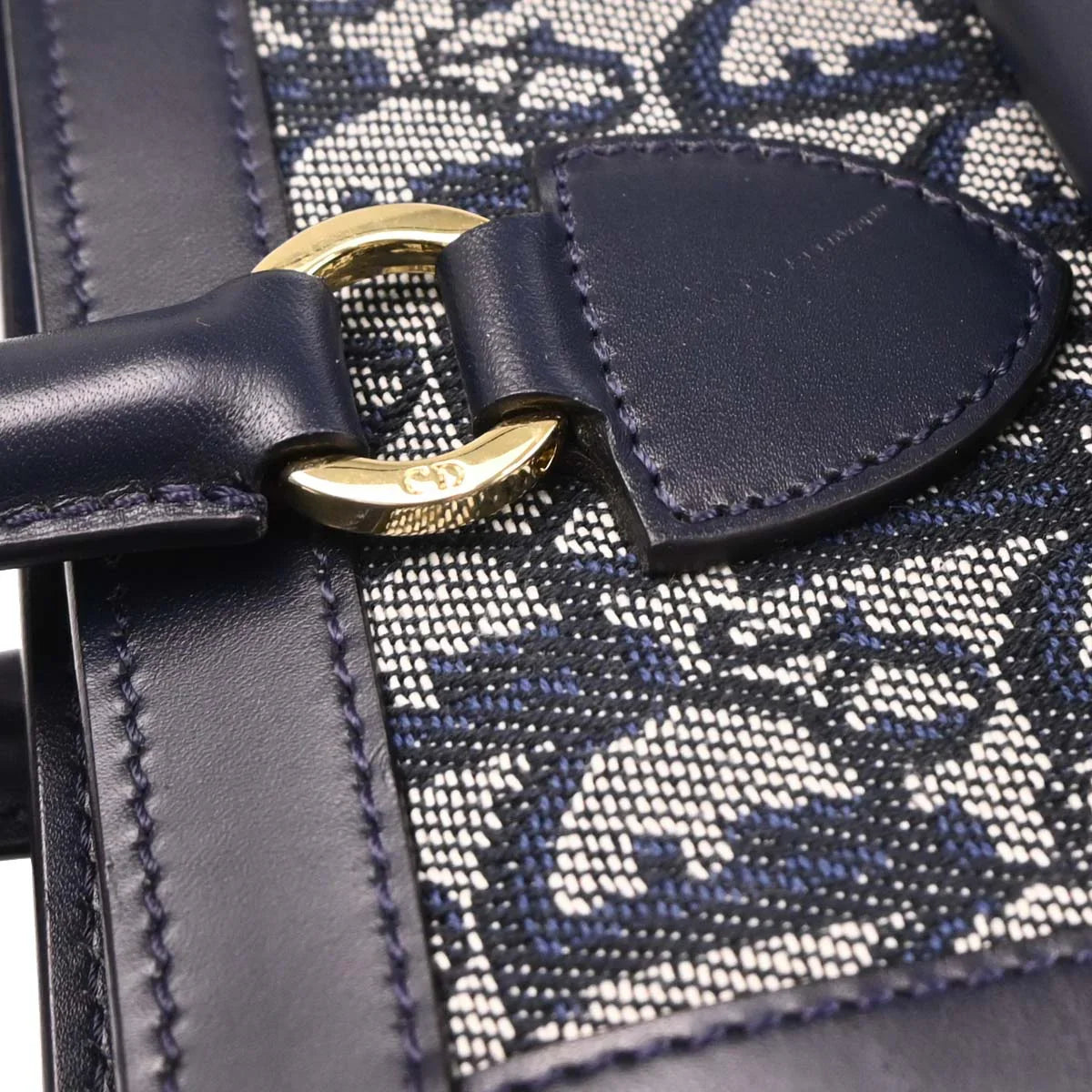Christian Dior Navy Trotter Handbag