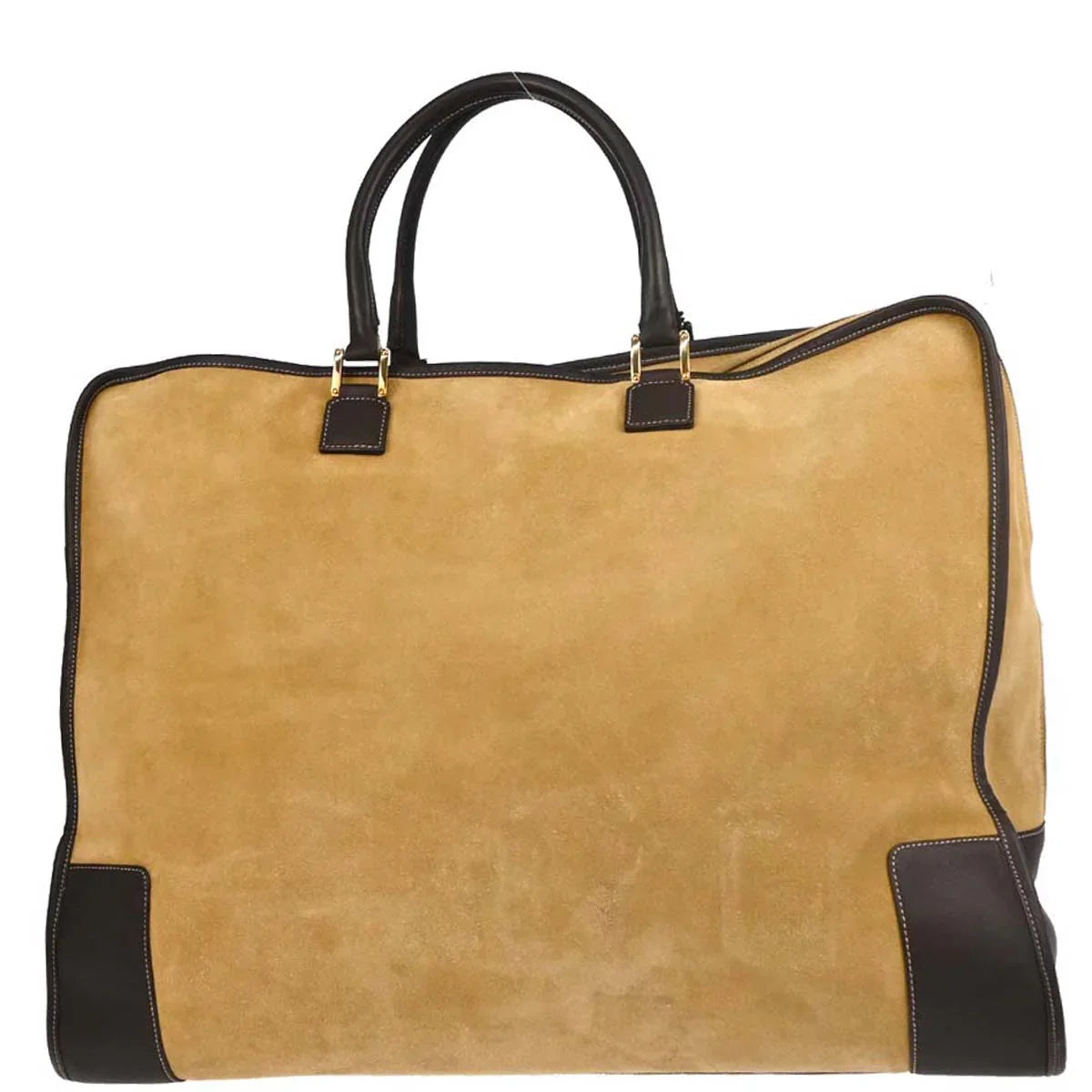 Loewe Beige Suede Amazona 50 Handbag